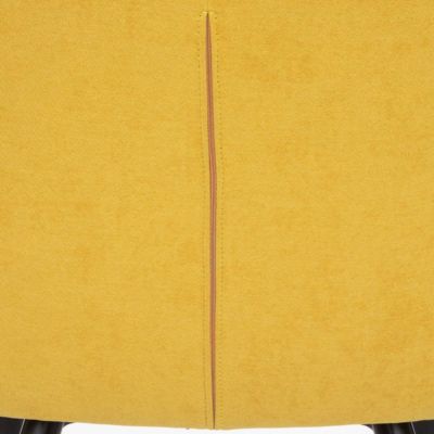 Fauteuil "Visoca" - bois et métal - jaune ocre - Atmosphera