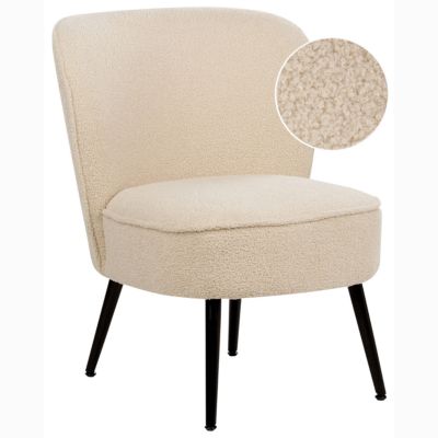 Fauteuil VOSS Bouclé Beige clair