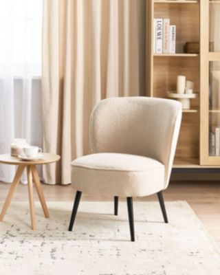 Fauteuil VOSS Bouclé Beige clair