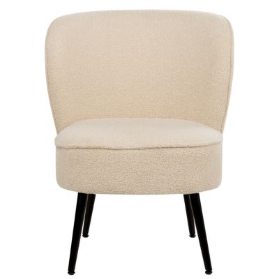 Fauteuil VOSS Bouclé Beige clair