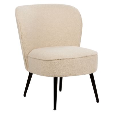 Fauteuil VOSS Bouclé Beige clair