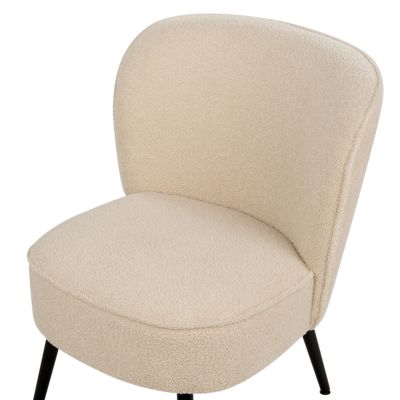 Fauteuil VOSS Bouclé Beige clair