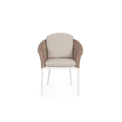 Fauteuils de jardin tressés et hydrofuges beiges (lot de 2)  - ACAPULCO