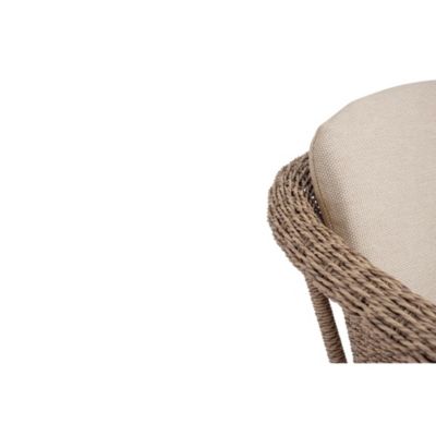Fauteuils de jardin tressés et hydrofuges beiges (lot de 2)  - ACAPULCO