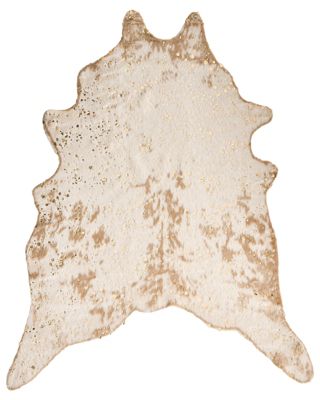 Faux cuir de vache BOGONG Beige clair 130 x 170 cm