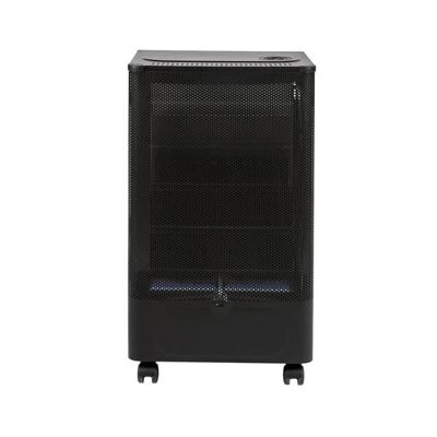 FAVEX Chauffage D'Appoint Gaz Infrarouge Poznan 4200 W – 3 Puissances, Jusqu'à 40 M², Intérieur, Noir Acier