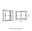 Fenêtre alu 2 vantaux coulissant GoodHome blanc - l.120 x h.100 cm