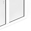 Fenêtre alu 2 vantaux oscillo-battant GoodHome blanc - l.120 x h.105 cm