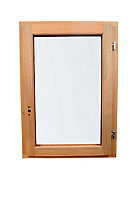 Fenêtre bois 1 vantail GoodHome - l.40 x h.45 cm, tirant droit