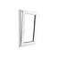 Fenêtre PVC 1 vantail oscillo-battant GoodHome blanc - l.60 x h.105 cm, tirant droit