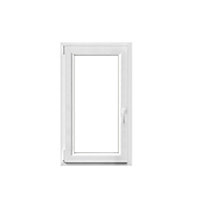 Fenêtre PVC 1 vantail oscillo-battant GoodHome blanc - l.60 x h.105 cm, tirant gauche