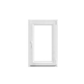 Fenêtre PVC 1 vantail oscillo-battant GoodHome blanc - l.60 x h.95 cm, tirant droit
