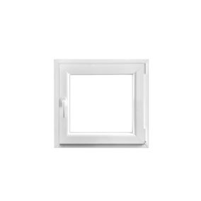 Fenêtre PVC 1 vantail oscillo-battant GoodHome blanc - l.80 x h.75 cm, tirant droit