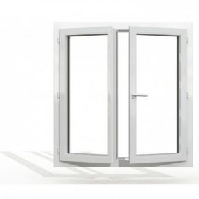 Fenêtre PVC 2 vantaux H 115 x L 120 cm OF avec poignée