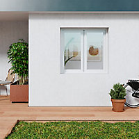 Fenêtre PVC 2 vantaux oscillo-battant GoodHome blanc - l.120 x h.75 cm