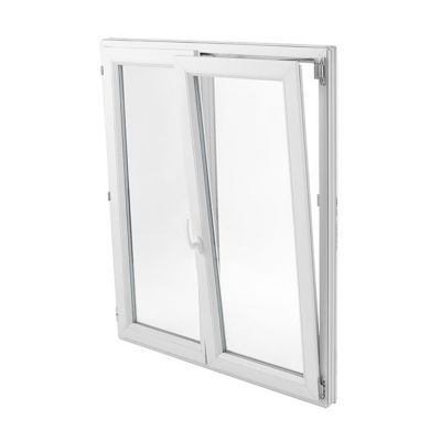 Fenetre Pvc 2 Vantaux Oscillo Battants Grosfillex Blanc L 1 X H 95 Cm Tirant Droit Castorama