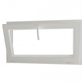 Fenêtre PVC abattant H 45 x L 120 cm avec poignée
