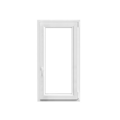 Fenêtre 1 vantail oscillo-battante, tirant droit double vitrage GoodHome en PVC blanc l.65 x H.118 cm