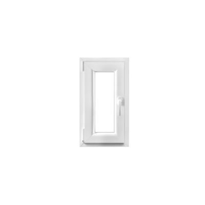 Fenêtre 1 vantail oscillo-battante, tirant gauche double vitrage GoodHome en PVC blanc l.45 x H.78 cm