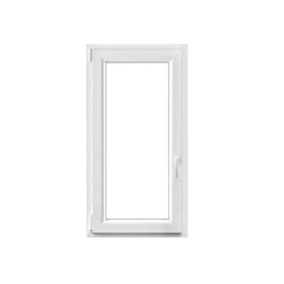 Fenêtre 1 vantail oscillo-battante, tirant gauche double vitrage GoodHome en PVC blanc l.65 x H.118 cm