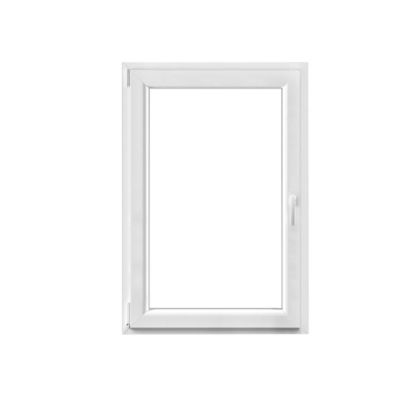 Fenêtre 1 vantail oscillo-battante, tirant gauche double vitrage GoodHome en PVC blanc l.85 x H.118 cm