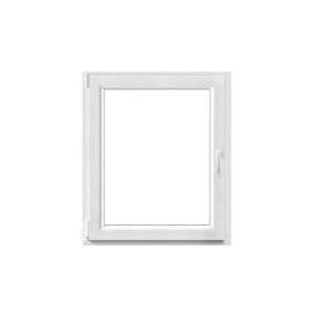 Fenêtre 1 vantail oscillo-battante, tirant gauche double vitrage GoodHome en PVC blanc l.85 x H.98 cm