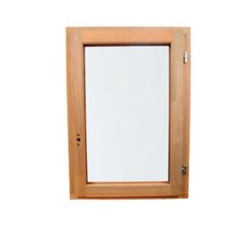 Fenêtre 1 vantail tirant droit double vitrage GoodHome en bois marron l.65 x H.97,8 cm