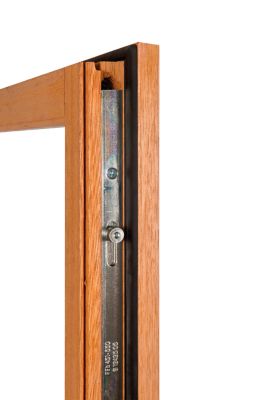 Fenêtre 1 vantail tirant gauche double vitrage GoodHome en bois marron l.65 x H.77,8 cm
