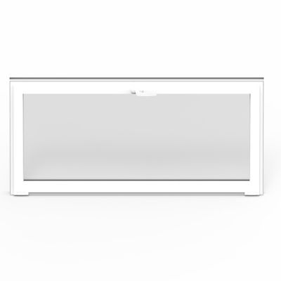 Fenêtre abattant alu GoodHome blanc - l.80 x h.45 cm