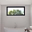 Fenêtre abattant alu GoodHome gris - l.120 x h.45 cm