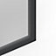 Fenêtre abattant alu GoodHome gris - l.80 x h.45 cm
