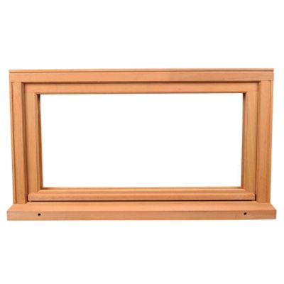 Fenêtre abattant bois GoodHome - l.80 x h.45 cm