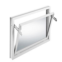Fenêtre abattant PVC 1 vantail Mealon blanc - l.100 x h.60 cm
