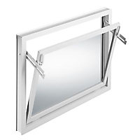 Fenêtre abattant PVC 1 vantail Mealon blanc - l.100 x h.80 cm