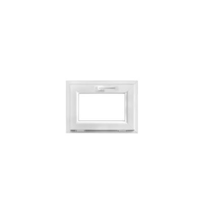Fenêtre abattant PVC GoodHome blanc - l.60 x h.45 cm