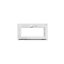 Fenêtre abattant PVC GoodHome blanc - l.80 x h.45 cm