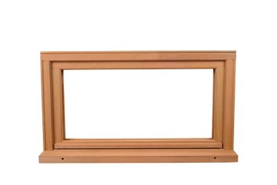 Fenêtre abattante par le haut double vitrage GoodHome en bois marron l.105 x H.47,8 cm