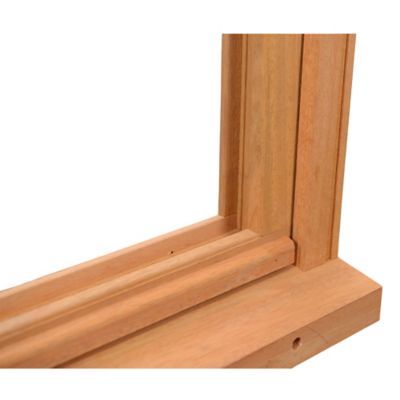 Fenêtre abattante par le haut double vitrage GoodHome en bois marron l.85 x H.47,8 cm