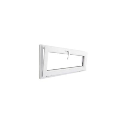 Fenêtre abattante par le haut double vitrage GoodHome en PVC blanc l.105 x H.48 cm