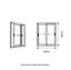 Fenêtre alu 2 vantaux coulissant GoodHome blanc - l.100 x h.120 cm