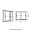 Fenêtre alu 2 vantaux coulissant GoodHome blanc - l.120 x h.75 cm