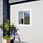 Fenêtre alu 2 vantaux coulissante blanc - l.100 x h.100 cm