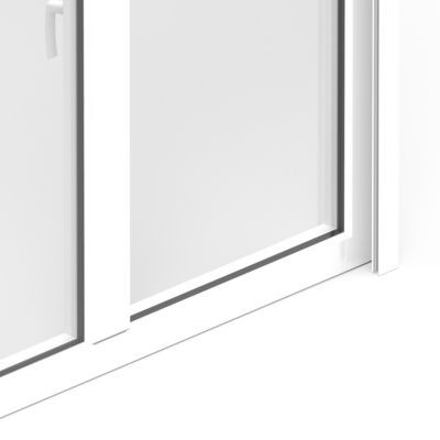 Fenêtre alu 2 vantaux oscillo-battant + volet roulant électrique GoodHome blanc - l.100 x h.115 cm