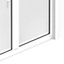 Fenêtre alu 2 vantaux oscillo-battant + volet roulant électrique GoodHome blanc - l.100 x h.75 cm