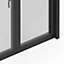 Fenêtre alu 2 vantaux oscillo-battant + volet roulant électrique GoodHome gris - l.100 x h.125 cm