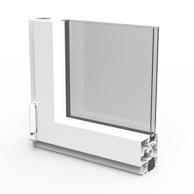 Fenêtre aluminium 2 vantaux oscillo-battant + volet roulant électrique GoodHome blanc - l.100 x h.115 cm