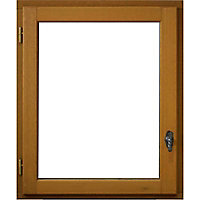 Fenêtre bois 1 vantail Exotique - l.60 x h.75 cm, tirant gauche