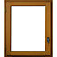 Fenêtre bois 1 vantail - l.50 x h.75 cm, tirant gauche