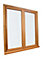 Fenêtre bois 2 vantaux GoodHome - l.100 x h.105 cm, tirant droit