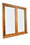 Fenêtre bois 2 vantaux GoodHome - l.100 x h.125 cm, tirant droit